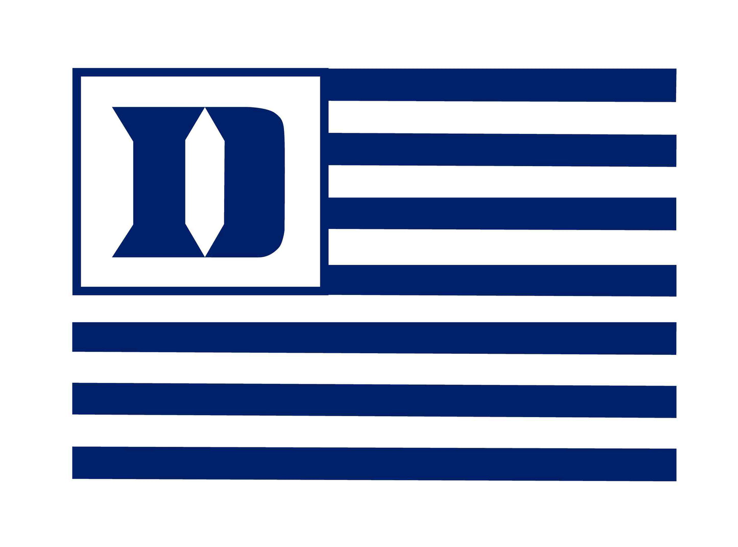 Duke Custom Painted Flag - 18" x 24" x 0.5"