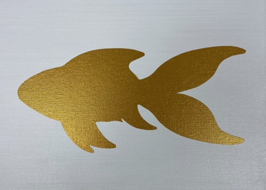 Gold Fish Painting - 20" x 10" x 2"