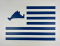 Martha's Vineyard Blue Flag 18" x 24"