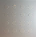 White on white dots  36" x 36"